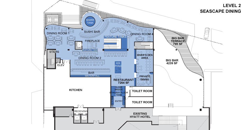 Seascape Dining Floorplan