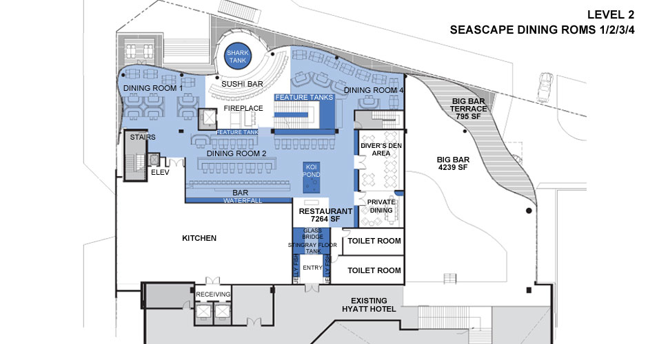 Seascape Dining Floorplan