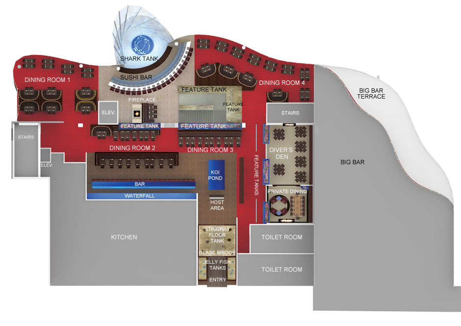 Second level floor plan